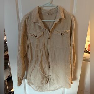 Roxy Woman’s Light Cream Corduroy Shirt Jacket